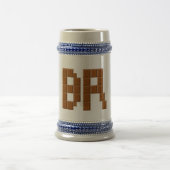 CHOPE  gris/bleu  BRÉSIL  CHOCOLAT ビールジョッキ (中央)