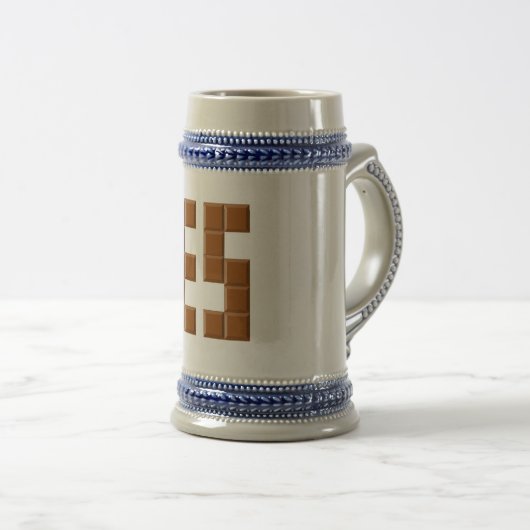 CHOPE gris/bleu ESPAGNE ビールジョッキ (正面右)