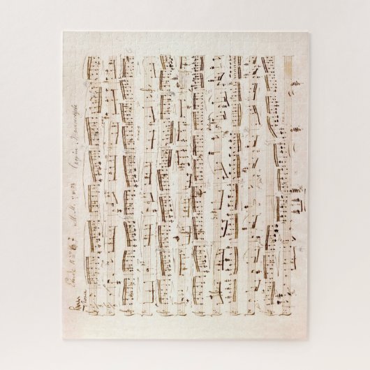 Chopin Classical Music Score Puzzle ジグソーパズル (縦)