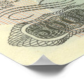 Chopin's portrait on Polish Currency poster ポスター (角)