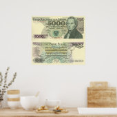 Chopin's portrait on Polish Currency poster ポスター (キッチン)