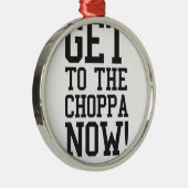 CHOPPAに今得て下さい! メタルオーナメント (右)