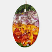 Chopped Peppers, Cilantro, Onions   セラミックオーナメント (左)