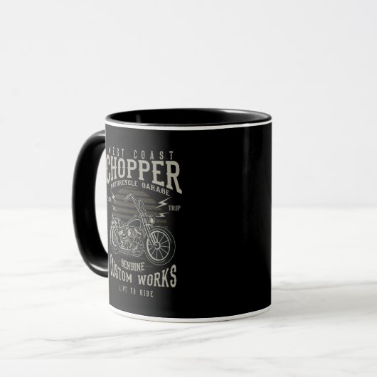 Chopper Motorcycle, Mug マグカップ (正面左)