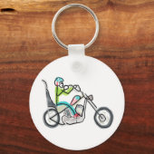 Chopper Motorcycle Stickman キーホルダー (裏面)