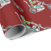 Chopper Motorcycle Stickman ラッピングペーパー (ロールコーナー)