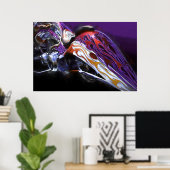 CHOPPER MOTORCYCLE TAIL OF A DRAGON ポスター (ホームオフィス)