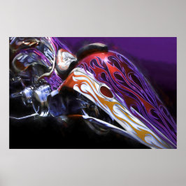 CHOPPER MOTORCYCLE TAIL OF A DRAGON ポスター