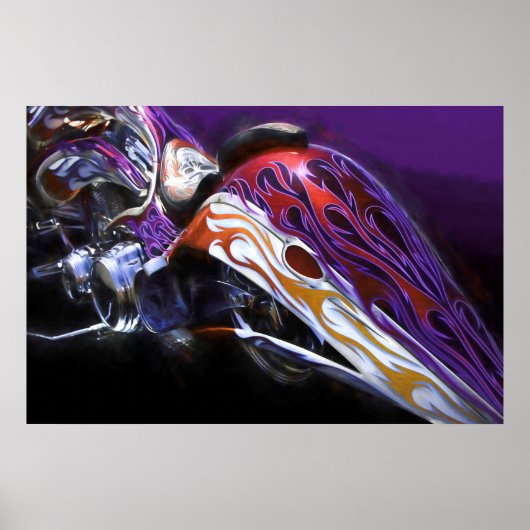 CHOPPER MOTORCYCLE TAIL OF A DRAGON ポスター (正面)