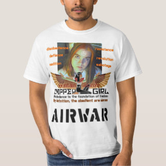 Choppergirlの不従順=自由のTシャツ Tシャツ