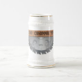 Choppinの木製の時間ステイン(背景無し) ビールジョッキ (中央)