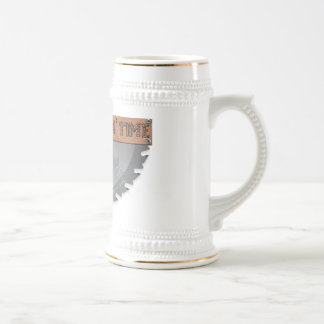 Choppinの木製の時間ステイン(背景無し) ビールジョッキ