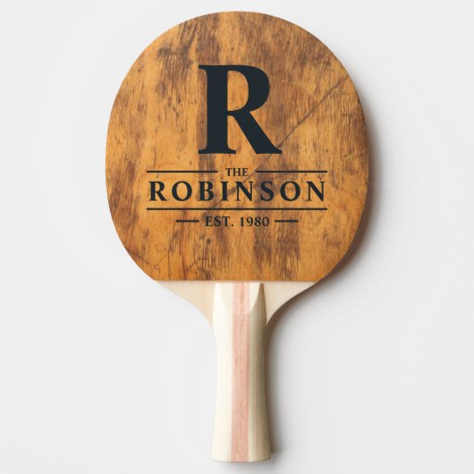 Chopping Block Family Name & Initial 卓球ラケット (正面)