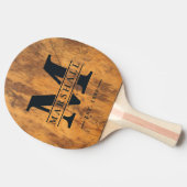 Chopping Block Monogram & Name Overlay 卓球ラケット (横)