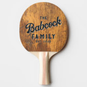 Chopping Block Retro Family Name & Year 卓球ラケット (裏面)