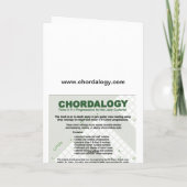 「Chordalogy」の新年の挨拶状 シーズンカード (裏面)