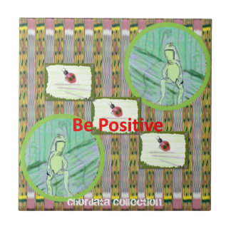 Chordataのコレクションのカエルおよびてんとう虫Trivetsへの タイル