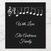 Chords We Wish You A Merry Christmas Add文字 ワインラベル (シングルラベル)