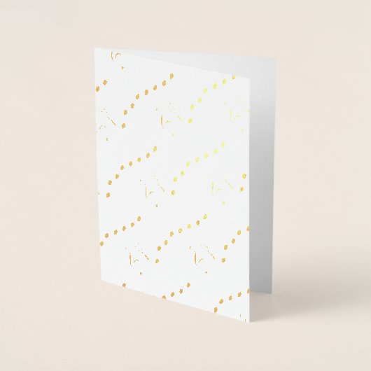 Chords We Wish You A Merry Christmas Music Notes 箔カード (正面)