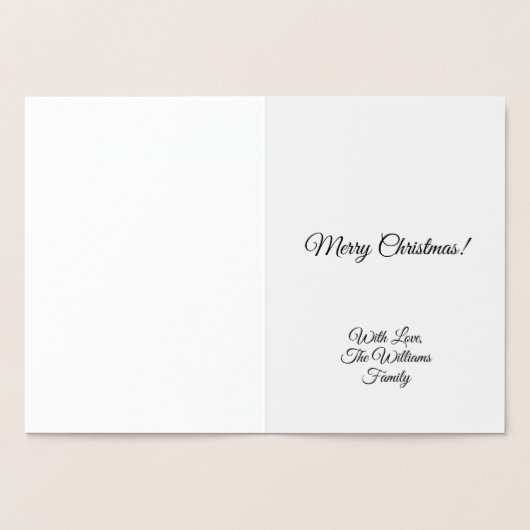 Chords We Wish You A Merry Christmas Music Notes 箔カード (内部)