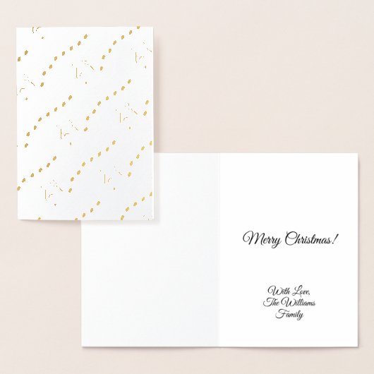 Chords We Wish You A Merry Christmas Music Notes 箔カード (ディスプレー)