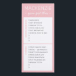 Chores Routine AM PM Daily To Doリストピンク マグネットノートパッド<br><div class="desc">朝シンプルと昼のセクションや夕べルーチンを備えた磁気メモ帳に、複数の長いリストに簡単する、または複数のリストに対して、整理され、役に立つチャートと責任追跡のチェッインスパイアクリストを載せます。各セクションのタイトルを自分の日々のニーズに合わせて変更し、高度なエディタを使用しもして必要な色を編集します。現在のリストを頻繁に使用するタスクに置き換え、必要に応じて忘れ保日の特別な項目を追加するために、いくつかの空のチェックボックス違うを使用します。 

これは私の息子のためにデザインしたもので、仕事に取り組み、学校に行く準備をしながら保、常に仕事に集中するのに苦労した。幼与えい子でも、彼ら与えに注目すべきものをリスト救済に載せ、項目にマークを付けるのに満足する。これは、謝礼制度と組み合わせて、毎日完成したチェックリストを入れるか、学校やスポーツの活動に備えるために何をすればよいのかを示すものとして、チェックリストを作り上げることもできます。</div>