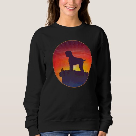 Chornyi Tchiorny Black Terrier Dog Breed  2 スウェットシャツ (正面)