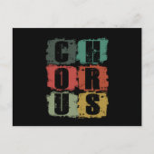 Chorus Member Choir Singer Choral Music Sing Gift ポストカード (正面)