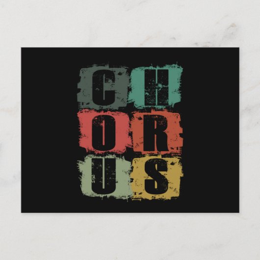 Chorus Member Choir Singer Choral Music Sing Gift ポストカード (正面)