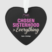 Chosen Sisterhood Everything Pinky Promise Besties オーナメント (裏面)