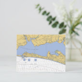 Chotawhatchee Bay、FL航海のグラフ ポストカード (スタンド正面)