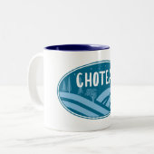 Choteau Montana Outdoors ツートーンマグカップ (正面左)