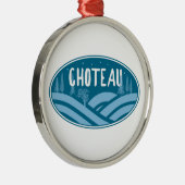 Choteau Montana Outdoors メタルオーナメント (右)