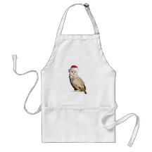 Chouette de Noël réaliste avec bonnet festif