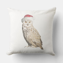 Chouette de Noël réaliste avec effet tricot unique