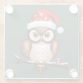 Chouette Noël ガラスコースター (裏面)