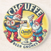 Chouffe Beer Gnomes Theme Design コースター (正面)