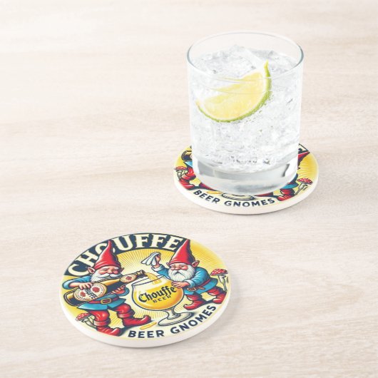 Chouffe Beer Gnomes Theme Design コースター (側面)