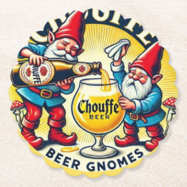 Chouffe Beer Gnomes Theme Design ペーパーコースター