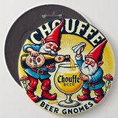 Chouffe Beer Gnomes Theme Design 缶バッジ (正面&裏面)