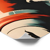 Chow Chow Astronaut Poster, Chow Chow Retro Print ポスター (角)