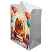 Chow Chow Birthday Celebration ミディアムペーパーバッグ (裏面アングル)
