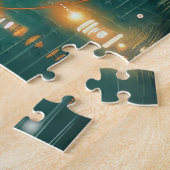 Chow Chow Christmas Festive Voyage ジグソーパズル (側面)