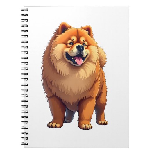 Chow Chow Dog Chinese Dog Breed for a Chow Chow Co ノートブック (正面)