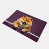 Chow Chow Dog Doormat Art ドアマット (アングル)