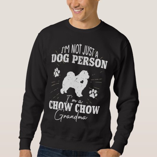 Chow Chow Dog Grandma  for Women Dog  Mothers Day スウェットシャツ (正面)