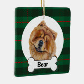 Chow Chow Dog Ornament セラミックオーナメント (右)