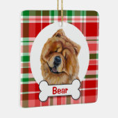 Chow Chow Dog Ornament セラミックオーナメント (右)