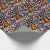 Chow Chow Dogs Trick-or-Treating Halloween Costume ラッピングペーパー (角)