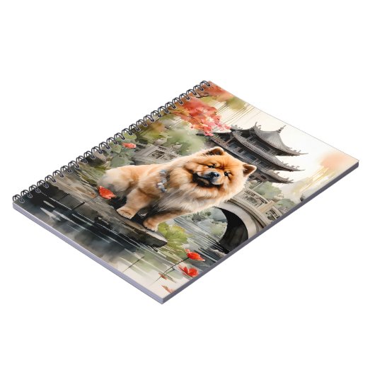 Chow Chow Exploring a Chinese Garden ノートブック (左側)